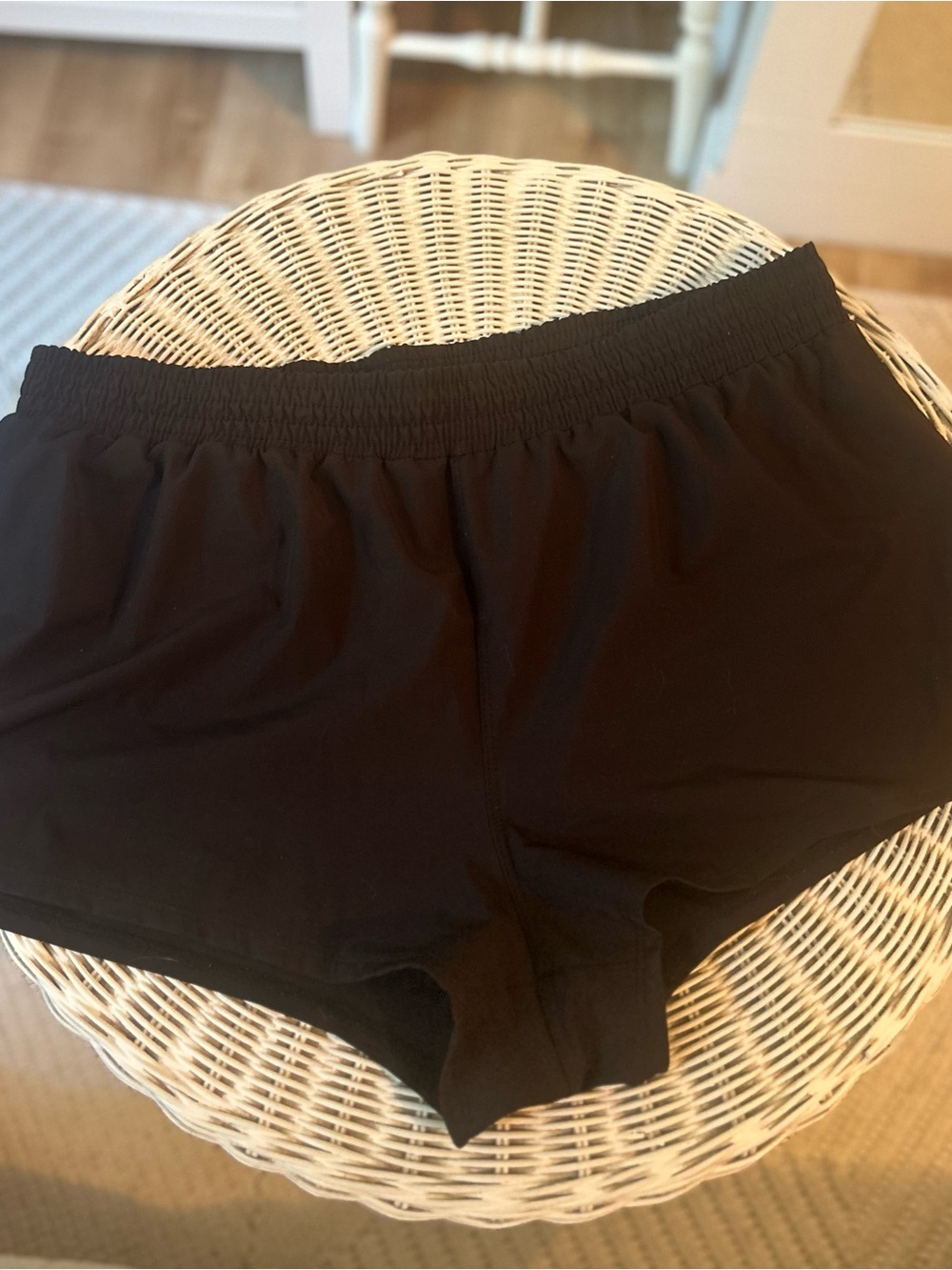 No Boundaries Black Elastic-Waist Athletic Shorts